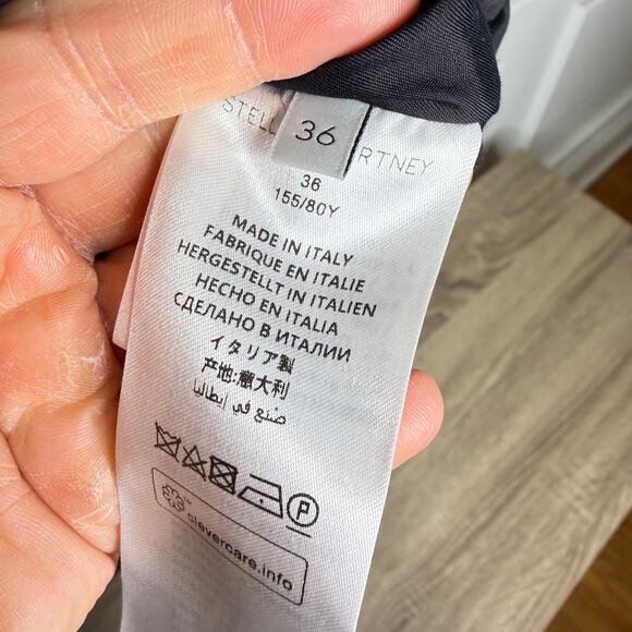 Stella McCartney Wool Black Stripe Puffer Made in Italy 36 NEW - Picture 12 of 16